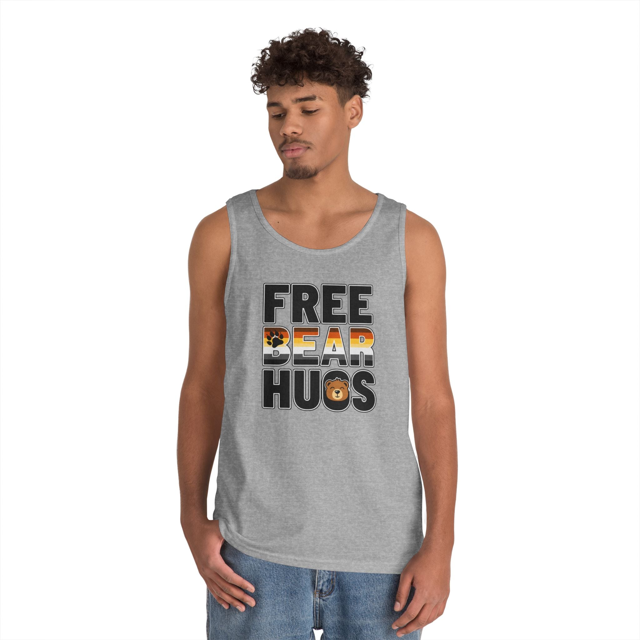 Bear Hugs Tank Top — "Easy Breezy" Bear Lover Graphic